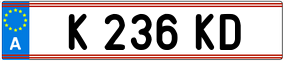 Trailer License Plate